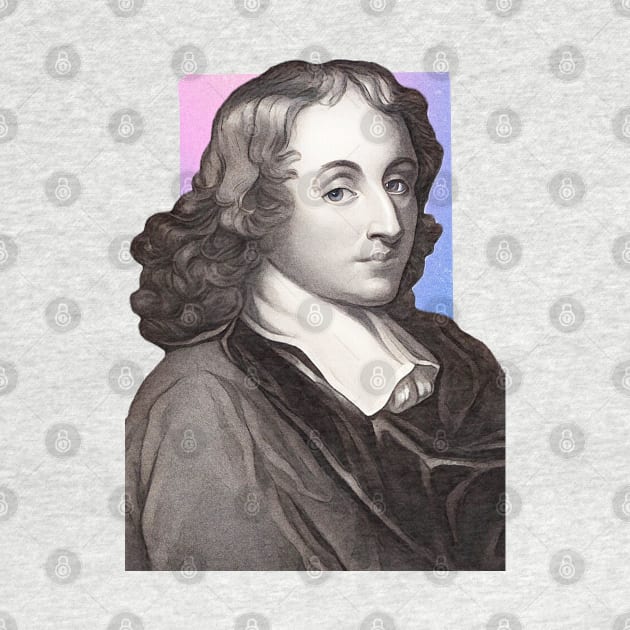 French Mathematician Blaise Pascal illustration by Litstoy 
